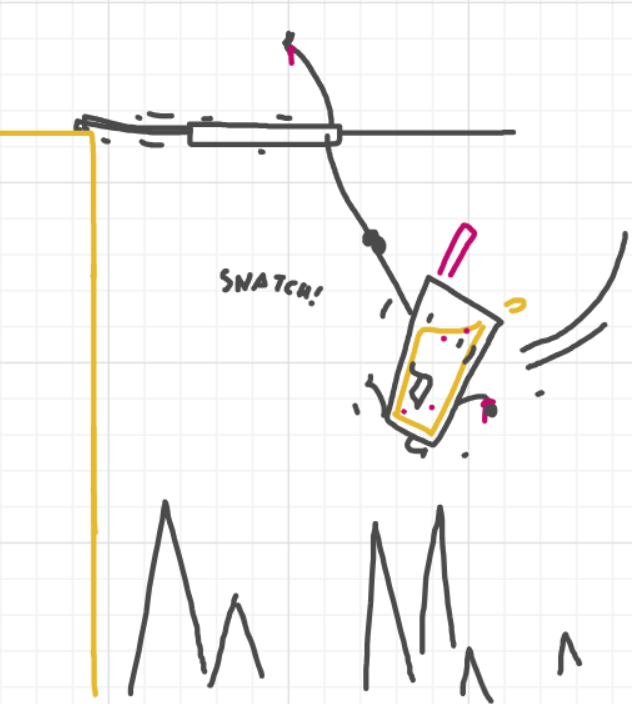 A panel from Running Duos, episode four of the Board Boards object show by Furretwalk/WalkingFurret.